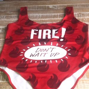 Hot sauce bathing suit.